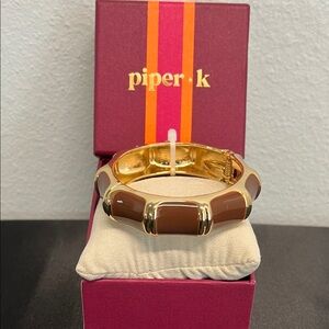 Piper K | Brown & Gold Bangle